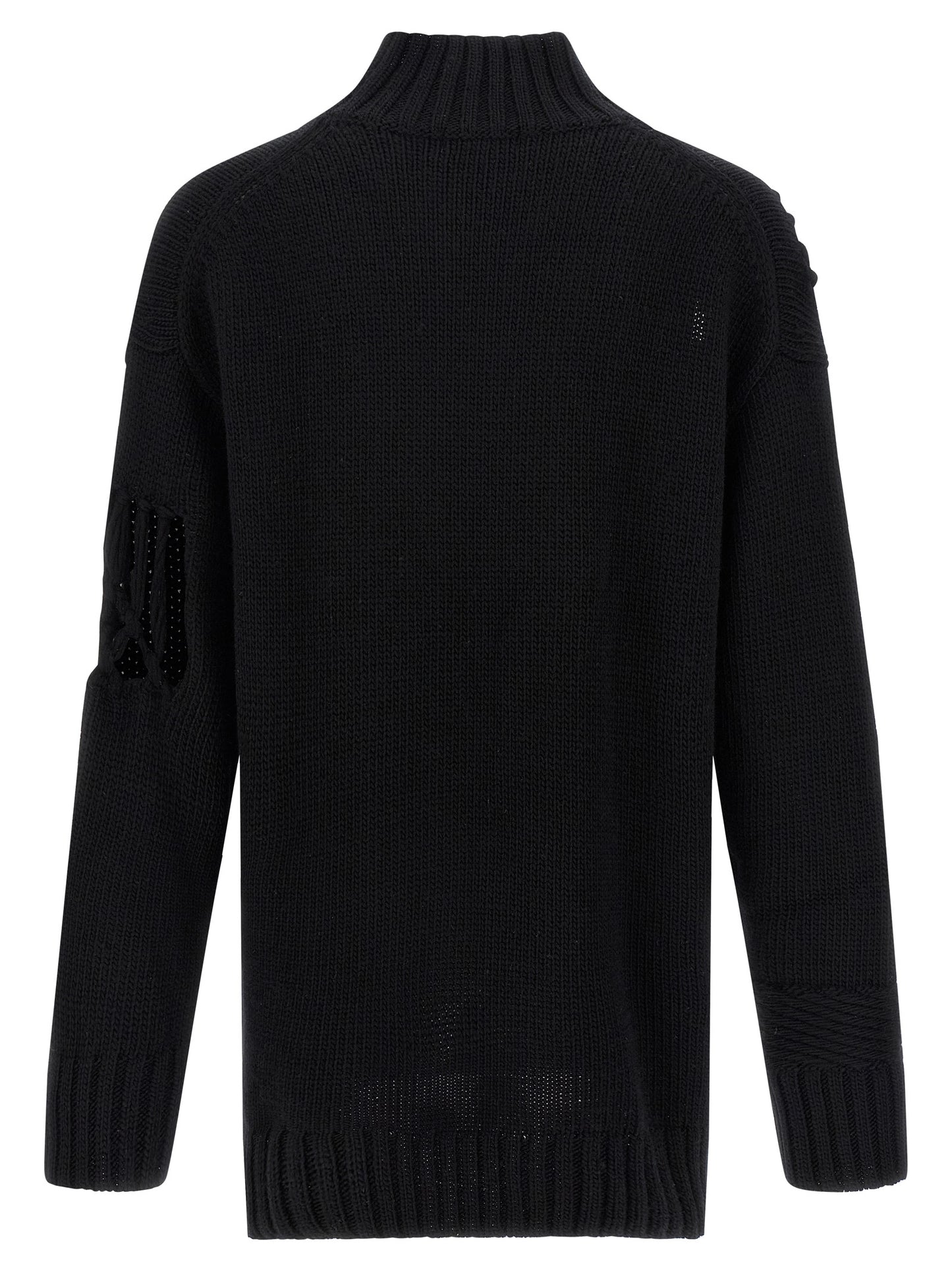 Black Wool Cardigan