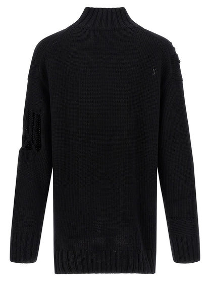 Black Wool Cardigan