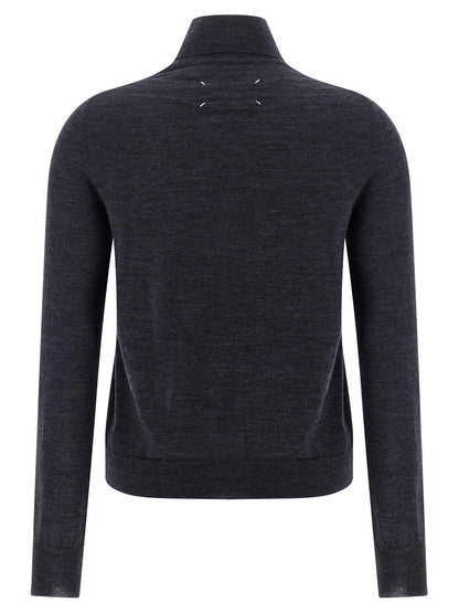 Blue Wool Cardigan