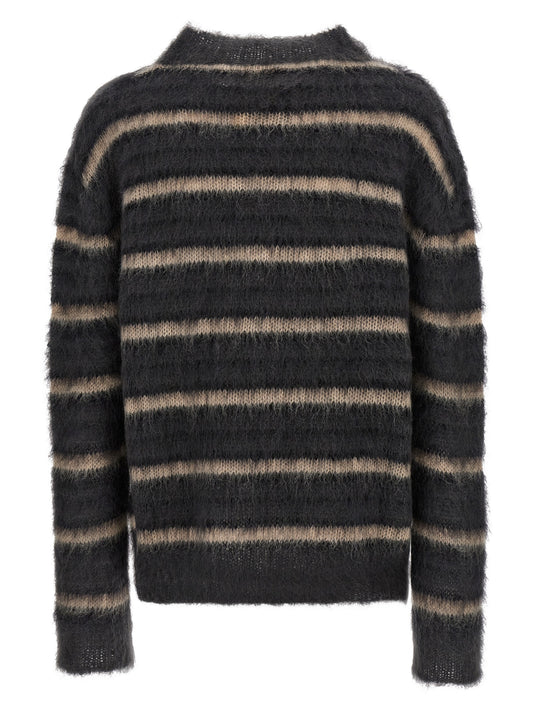 Gray Fabric Cardigan