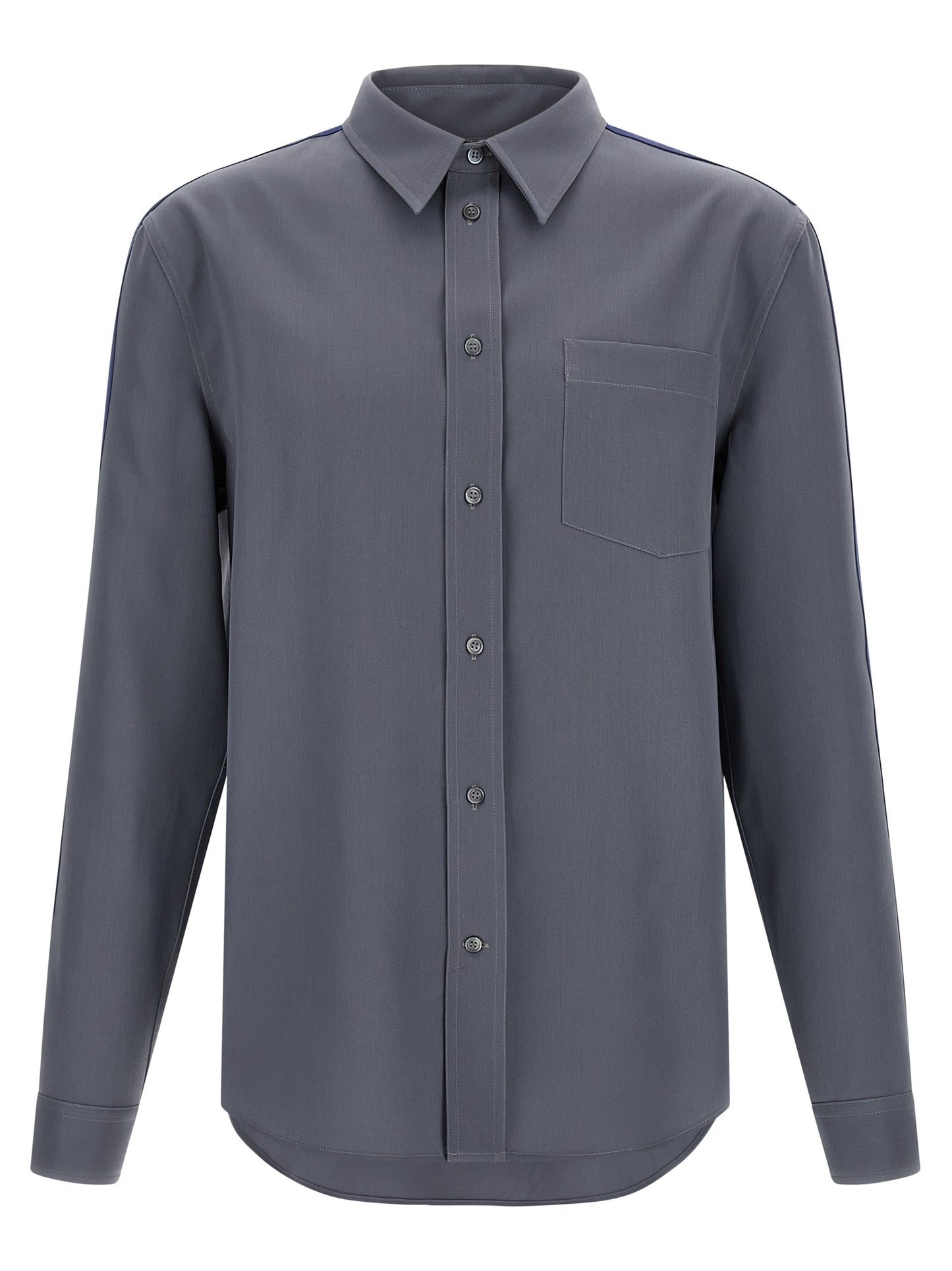 Gray Virgin Wool Blouse