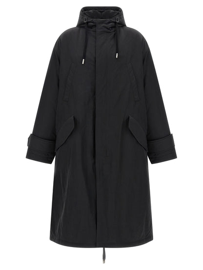 Gray Polyamide Parka