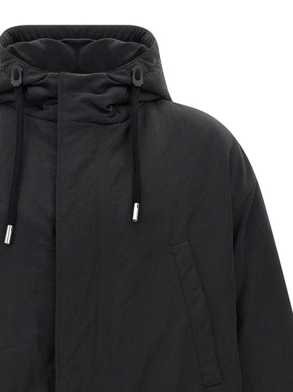 Gray Polyamide Parka