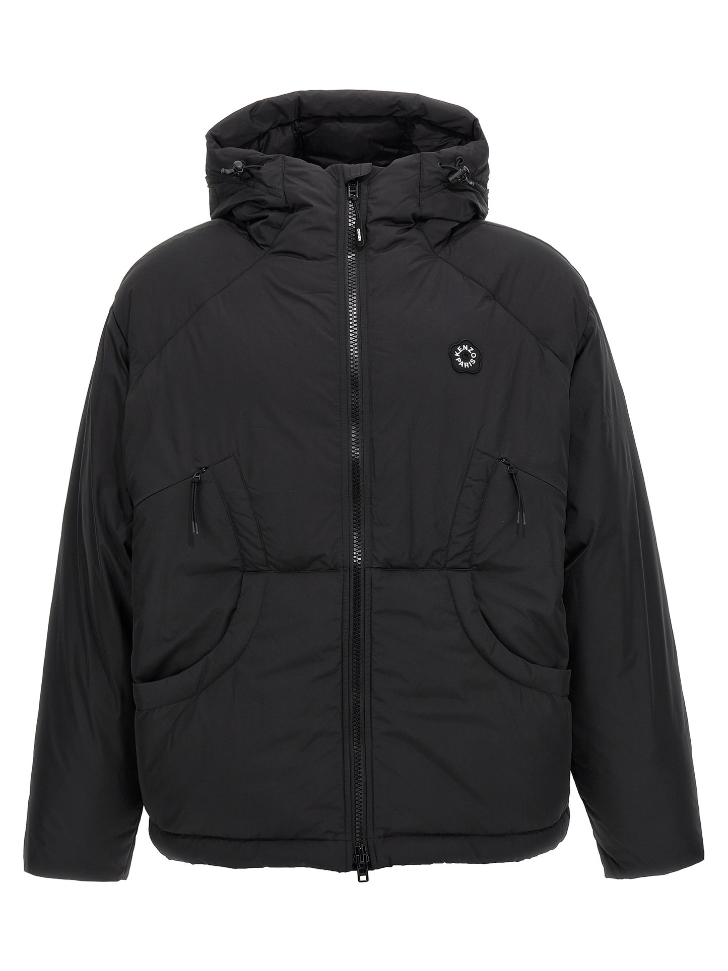 Black Polyester Shell Jacket