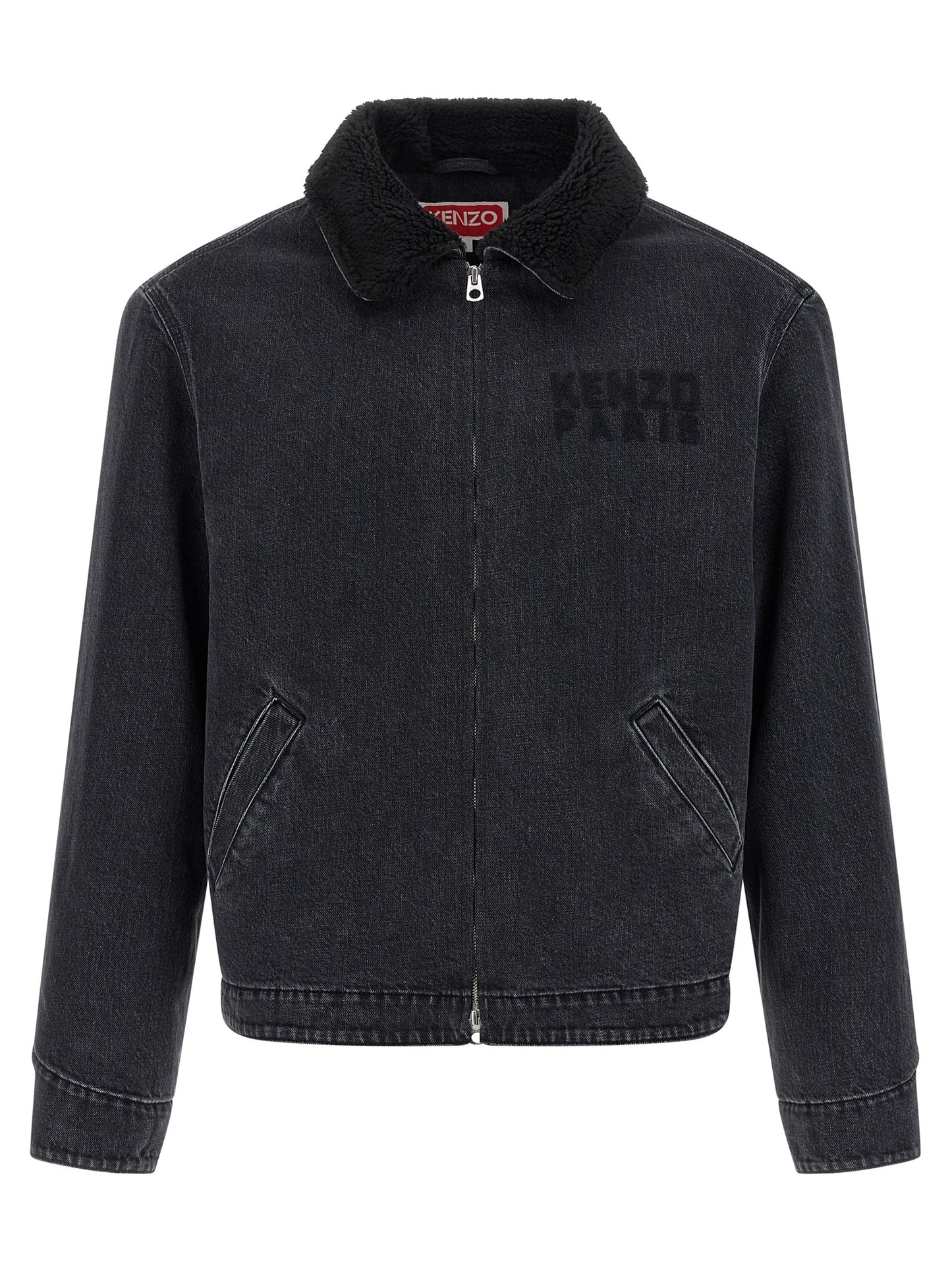 Black Cotton Denim Jacket