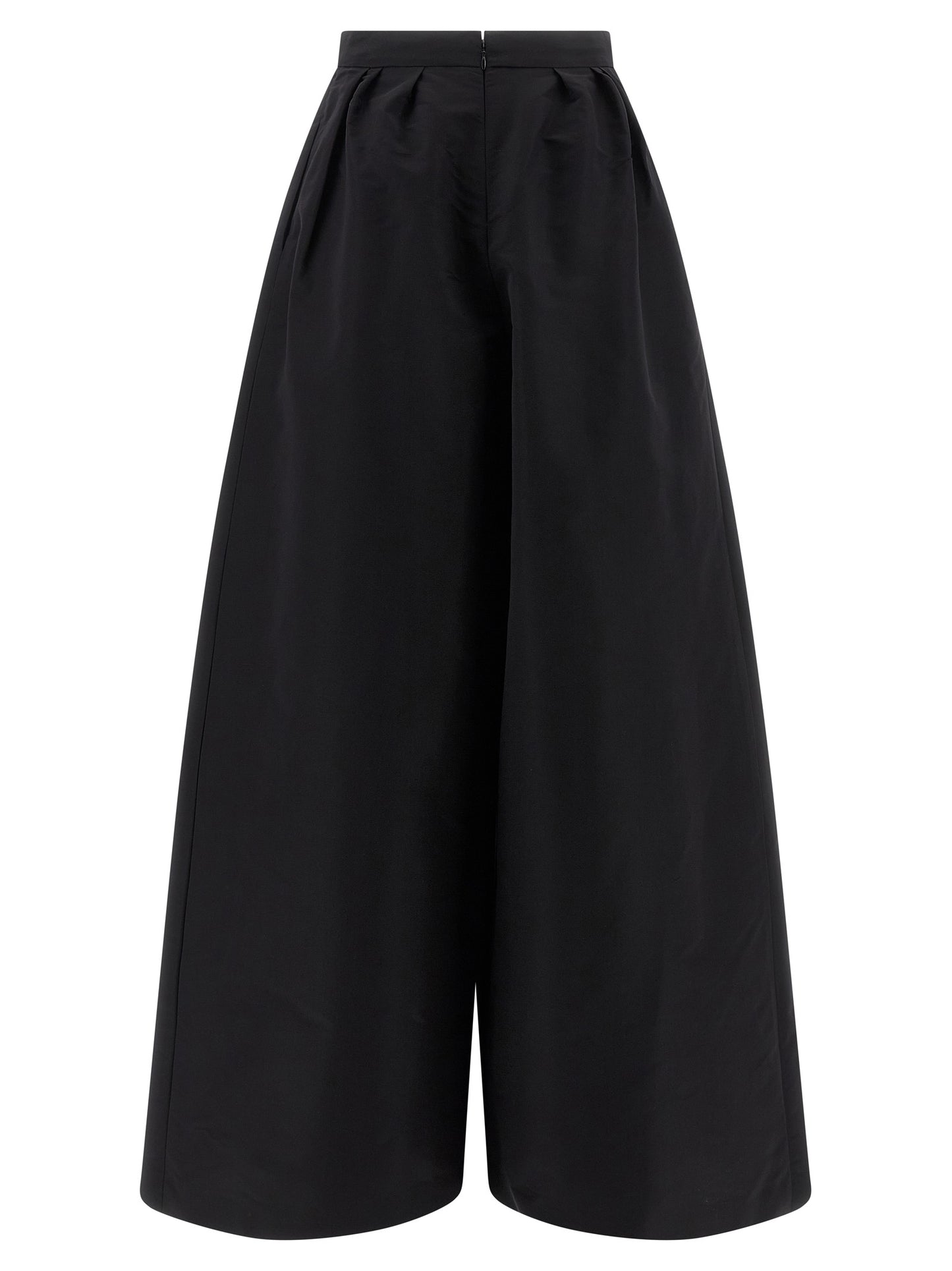 Black Silk Casual Pants