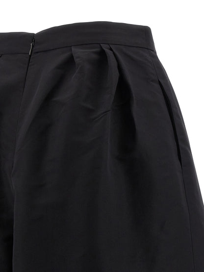 Black Silk Casual Pants