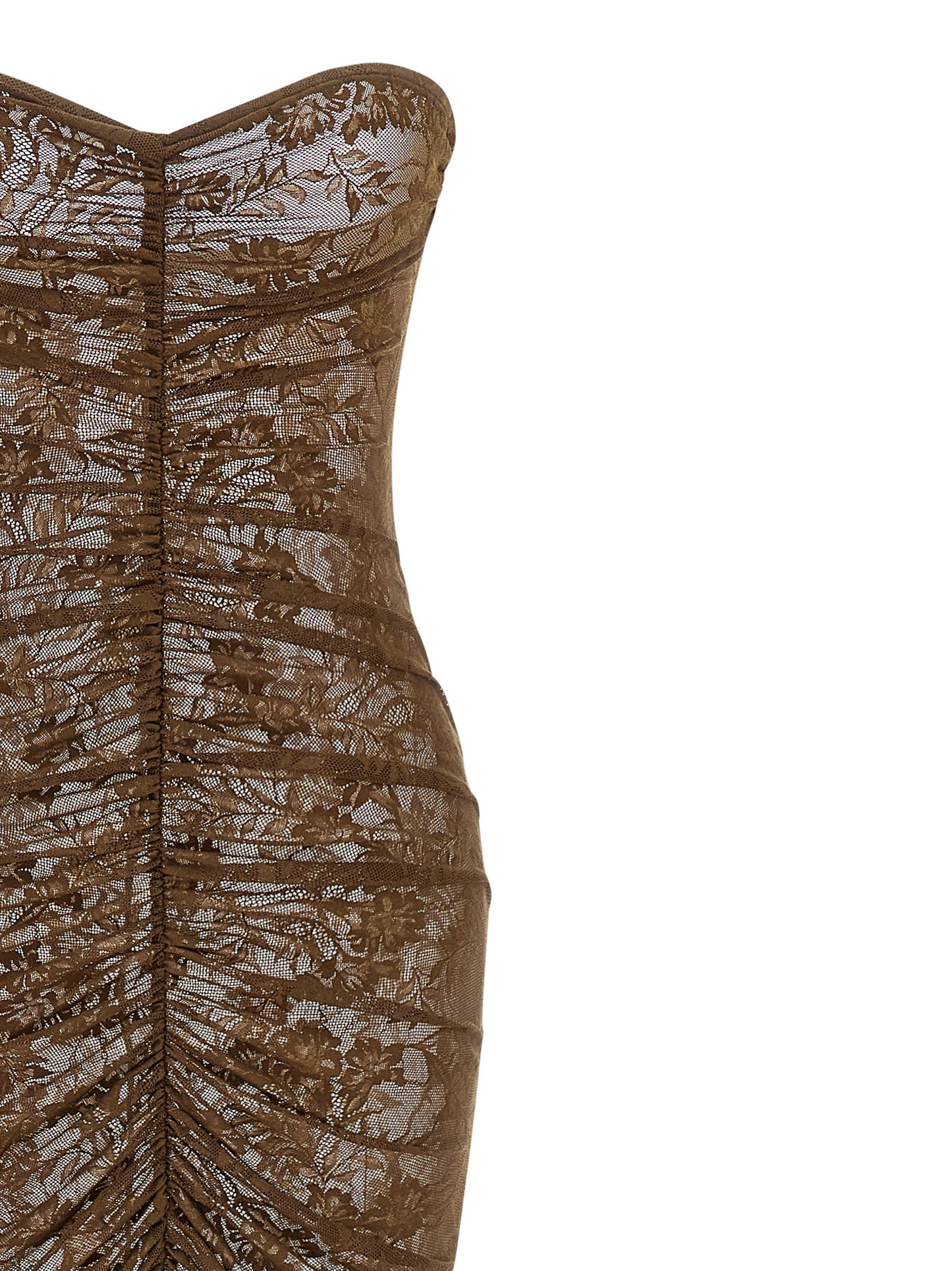 Bicolor Polyamide Long Dress