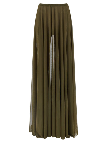 Bicolor Polyamide Mini Skirt
