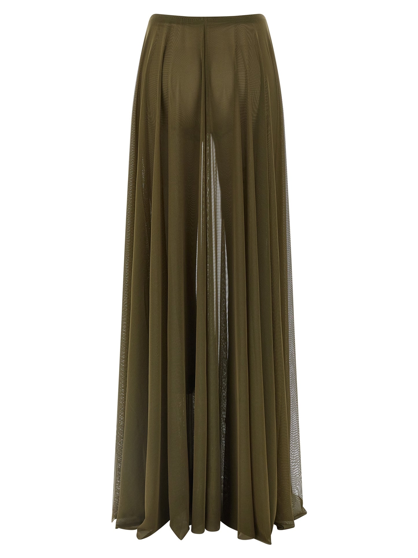 Bicolor Polyamide Mini Skirt