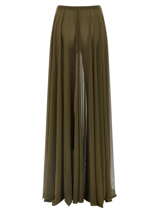Bicolor Polyamide Mini Skirt