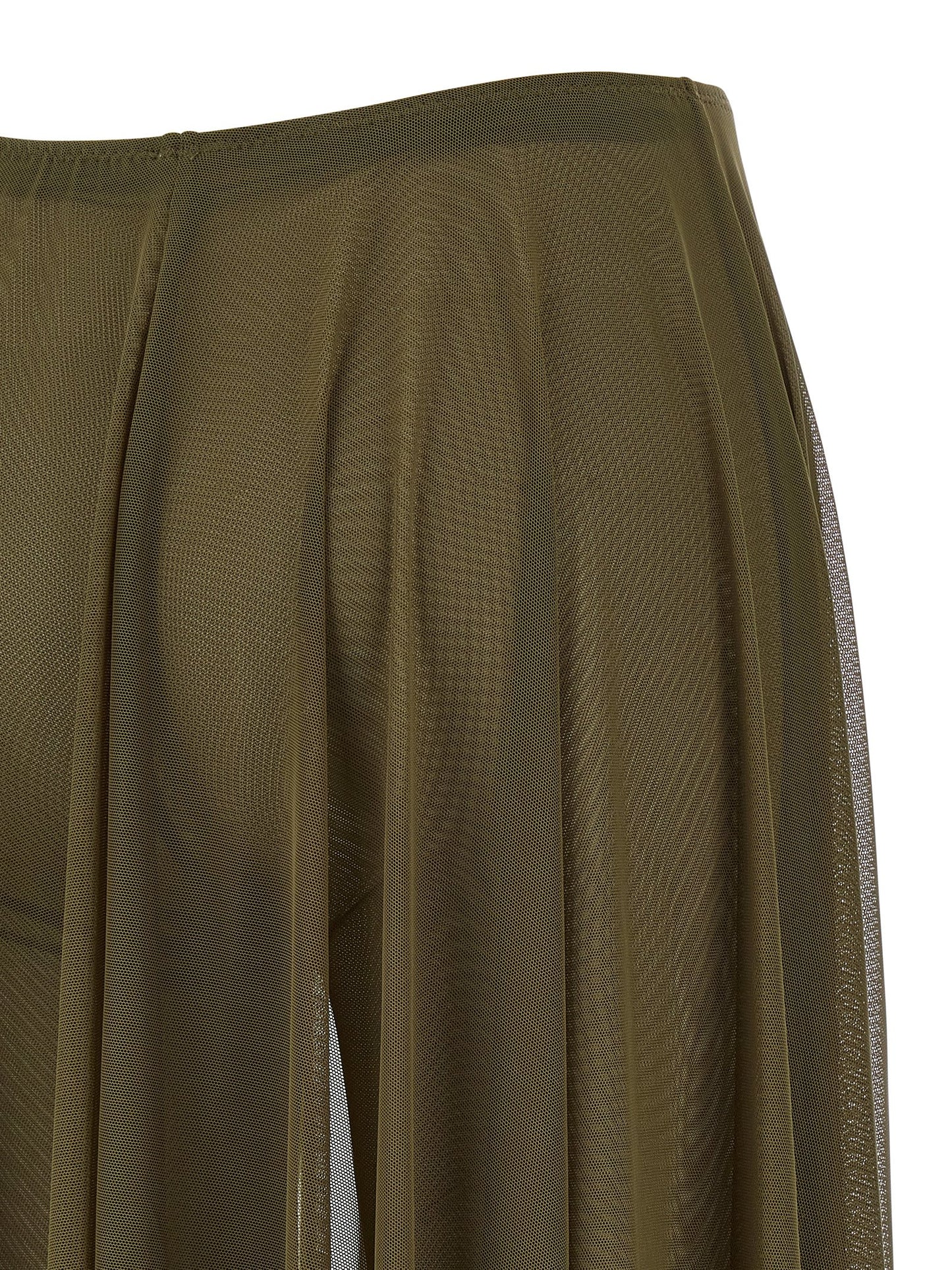 Bicolor Polyamide Mini Skirt