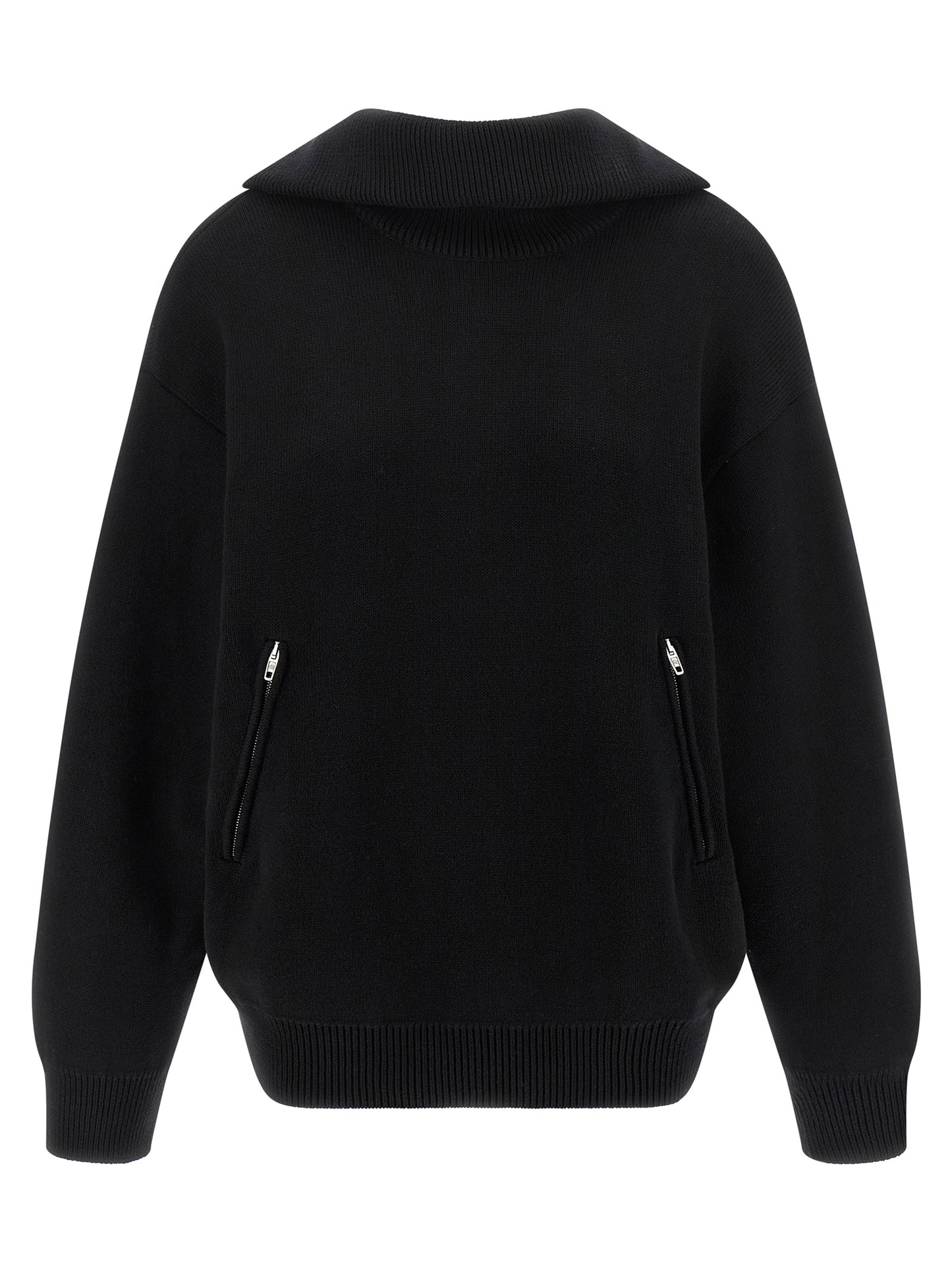 Black Cotton Cardigan
