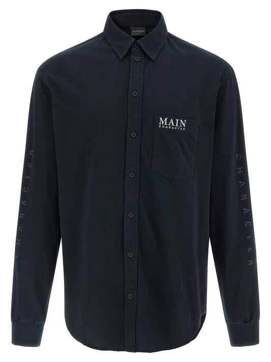 Black Cotton Blouse