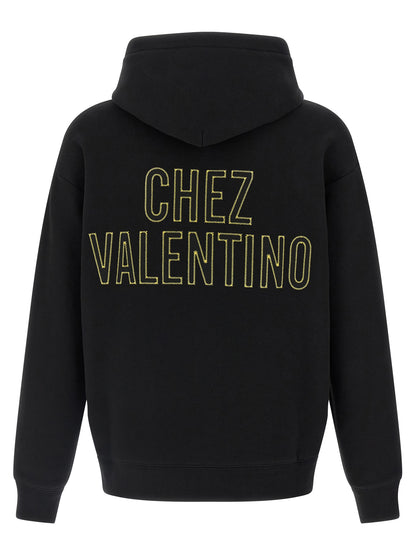 Black Cotton Sweatshirt