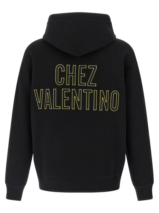 Black Cotton Sweatshirt