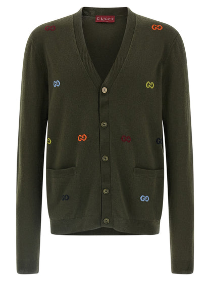 Bicolor Cashmere Cardigan
