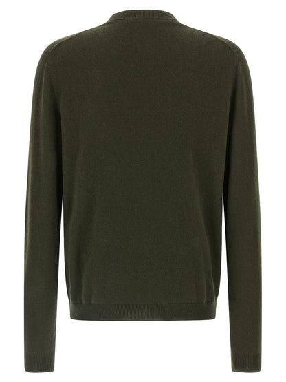 Bicolor Cashmere Cardigan