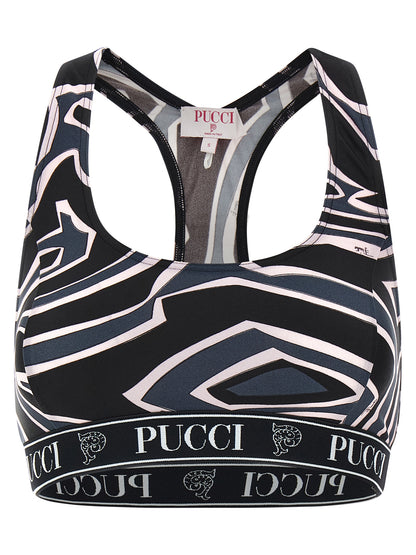 Black Polyamide Sport Bra