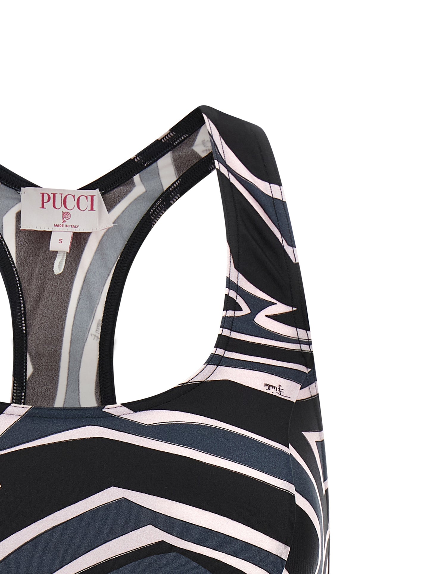 Black Polyamide Sport Bra