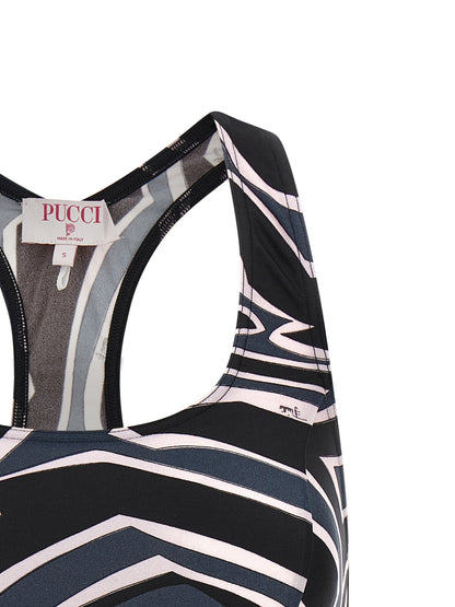 Black Polyamide Sport Bra