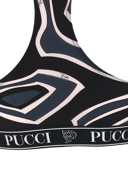 Black Polyamide Sport Bra
