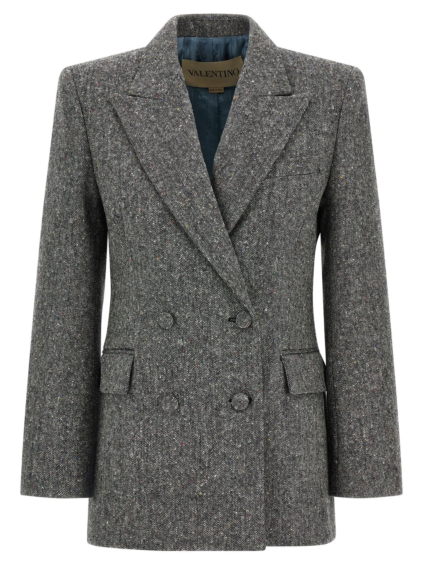 Gray Virgin Wool Blazer