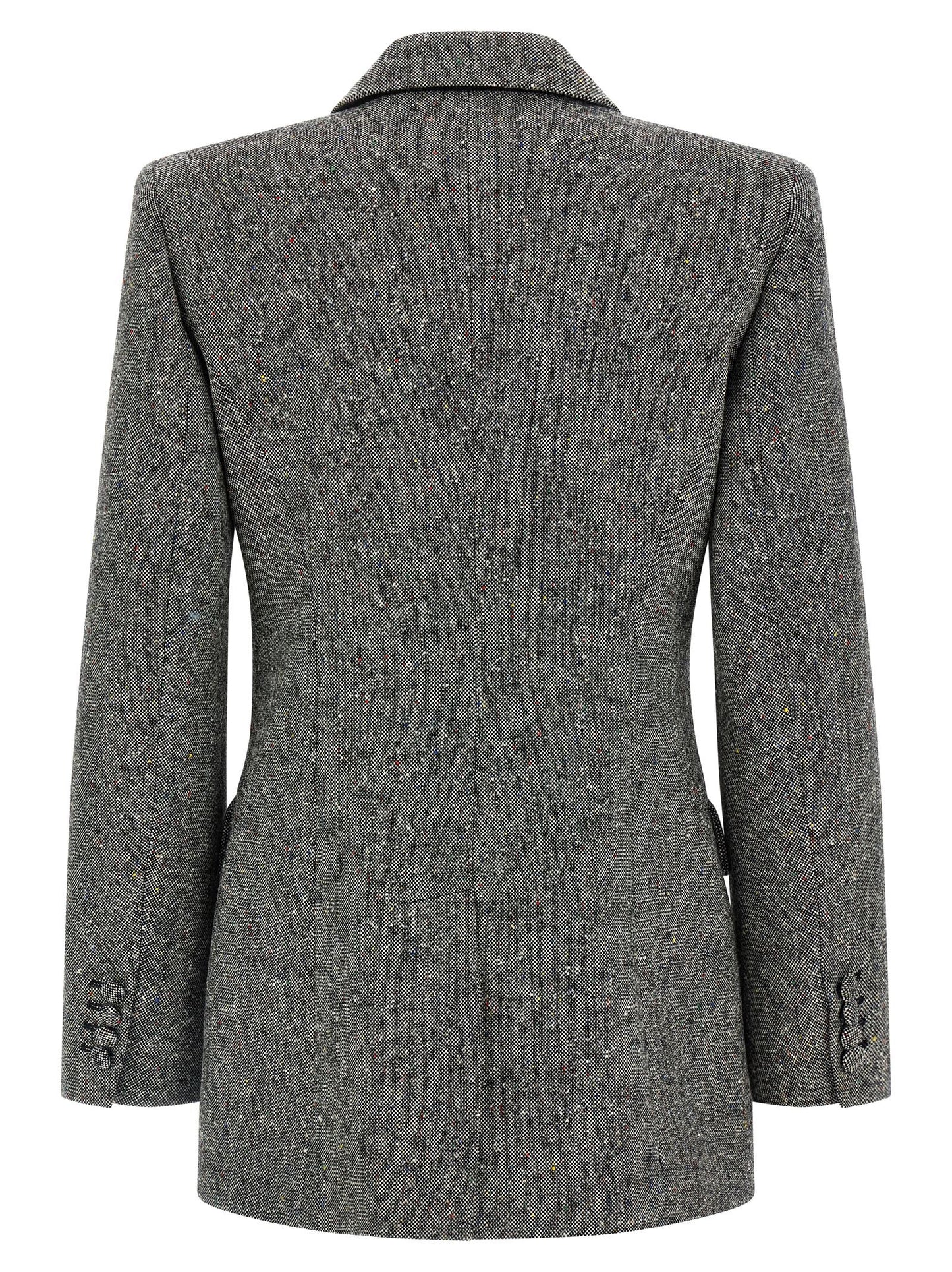 Gray Virgin Wool Blazer