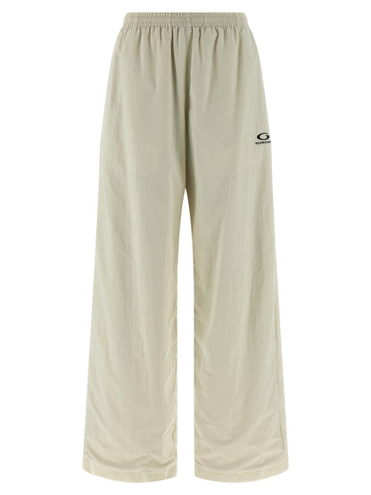 Beige Polyamide Joggers (Workout Pants)