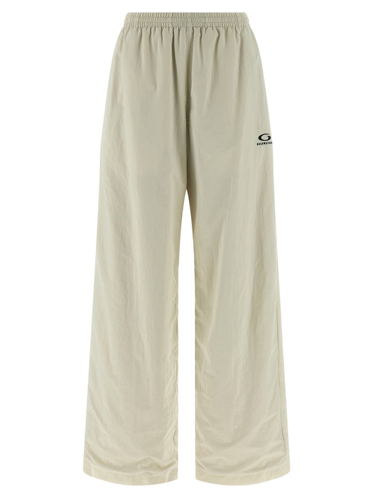 Beige Polyamide Joggers (Workout Pants)