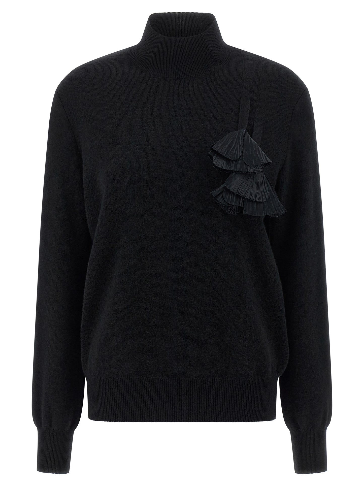 Black Virgin Wool Cardigan