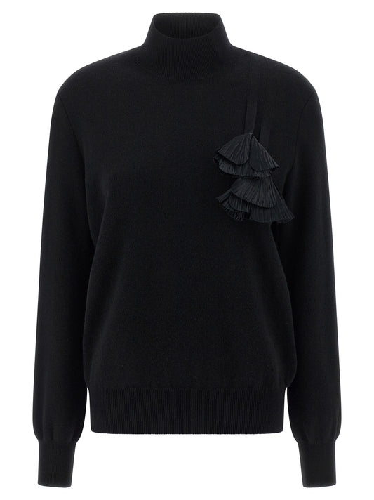 Black Virgin Wool Cardigan