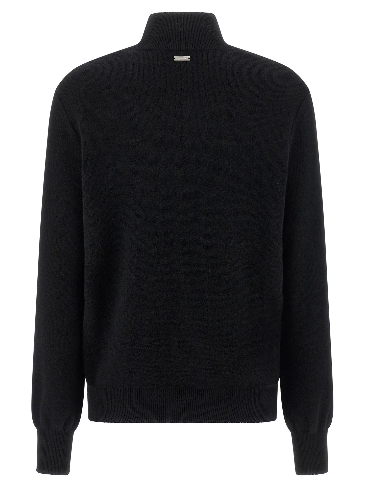 Black Virgin Wool Cardigan