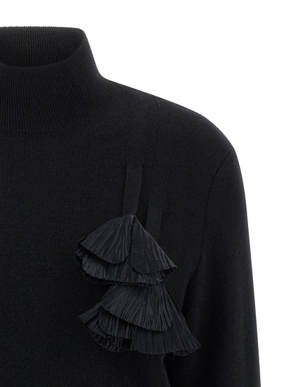 Black Virgin Wool Cardigan
