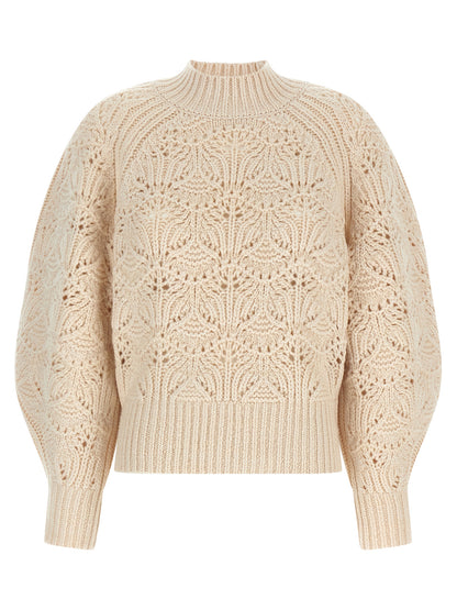 Beige Wool Cardigan