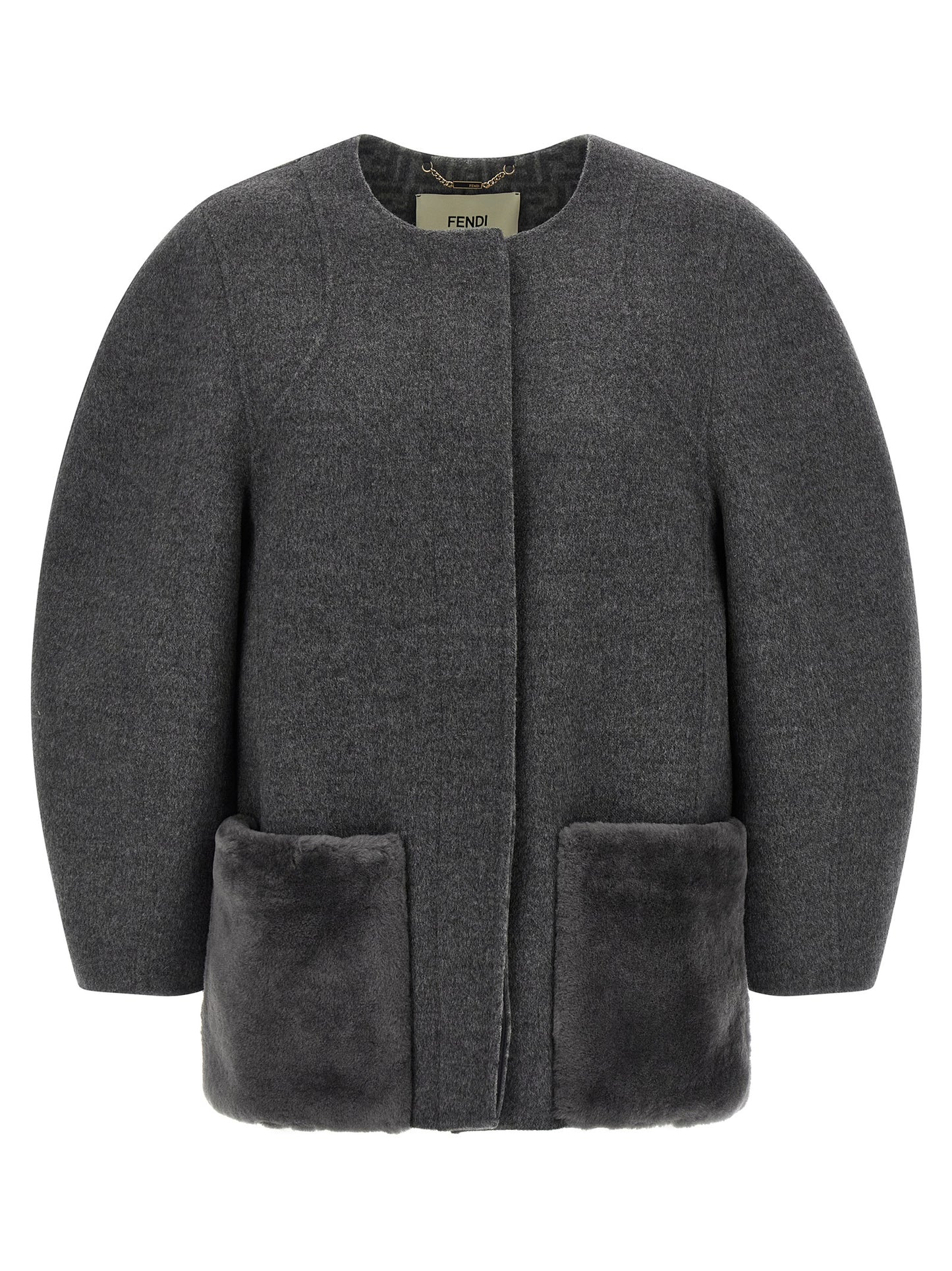 Gray Virgin Wool Coat