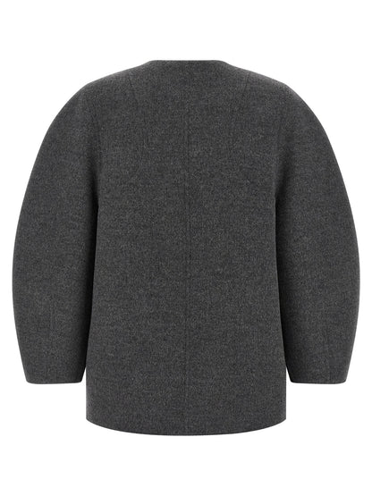 Gray Virgin Wool Coat