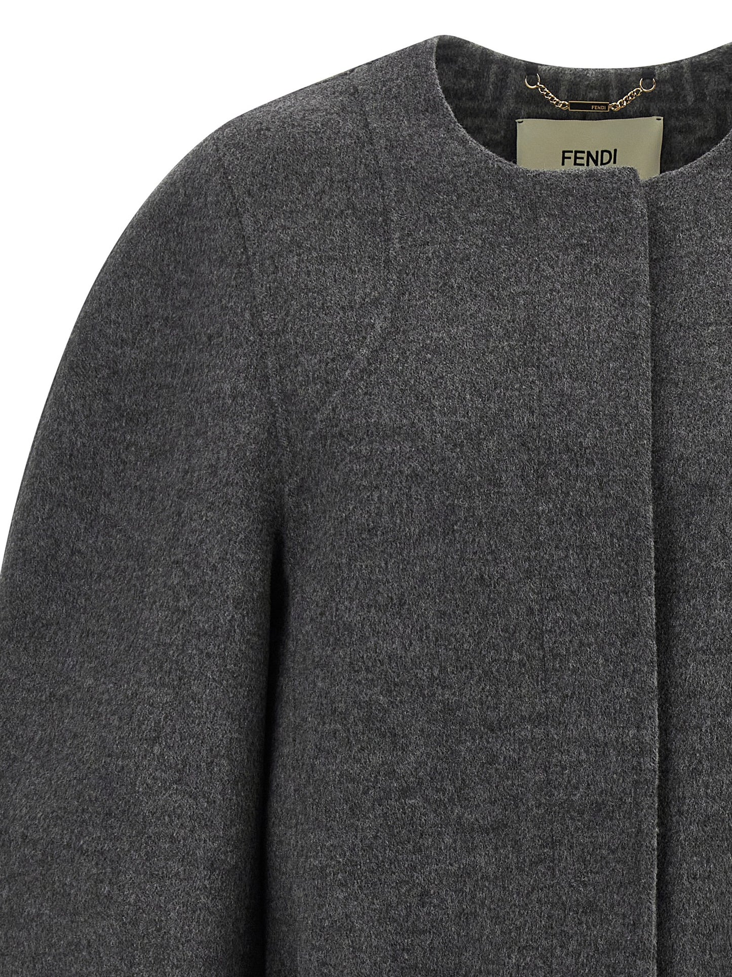 Gray Virgin Wool Coat