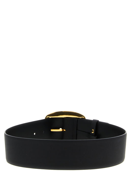 Black Calfskin Regular Belt