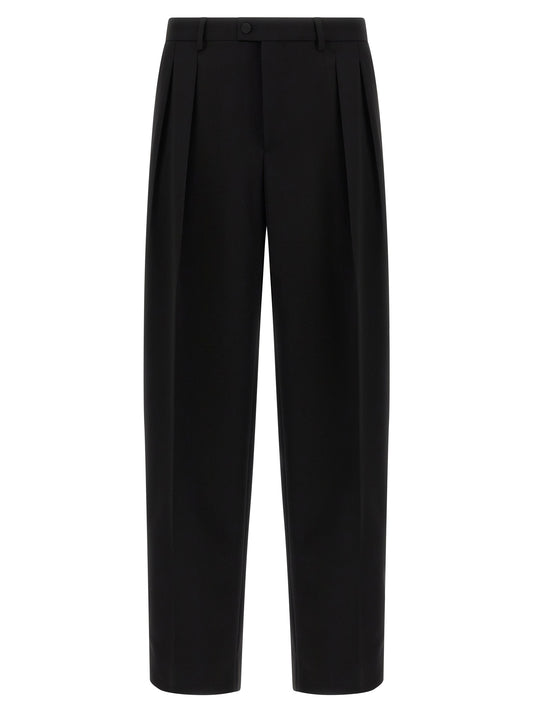 Black Virgin Wool Dress Pants
