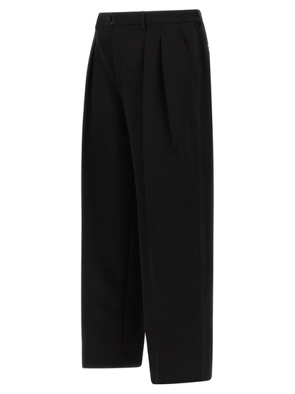 Black Virgin Wool Dress Pants