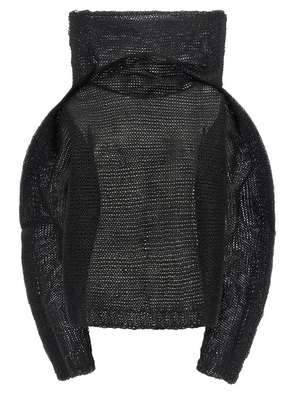 Black Wool Sweatshirt