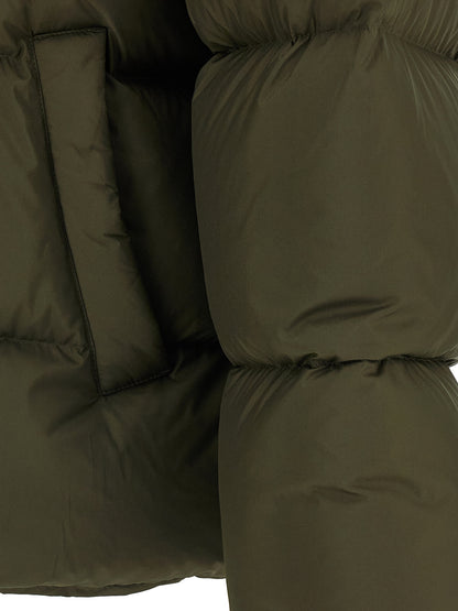 Bicolor Polyester Full-Length Jacket