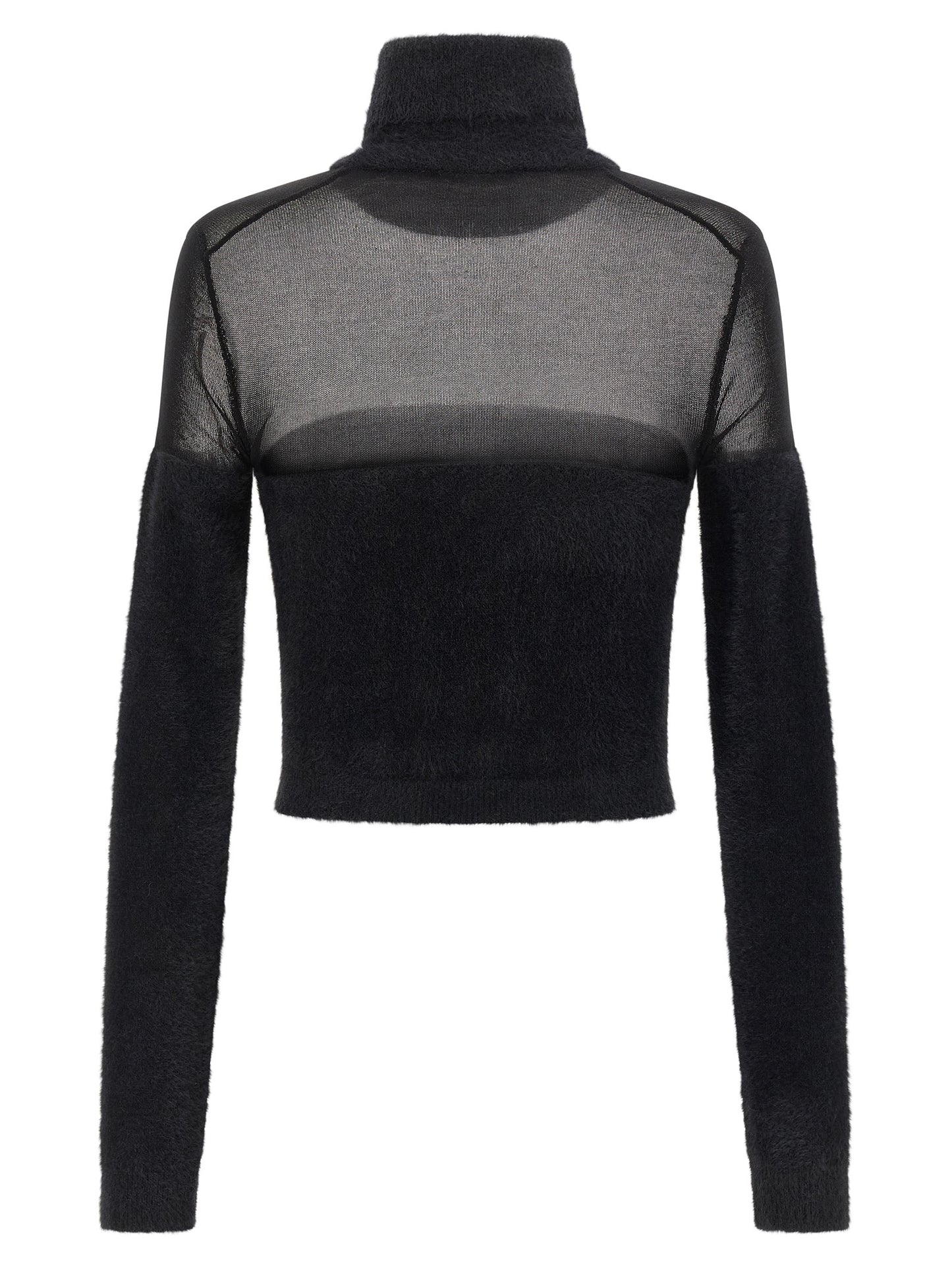 Black Polyamide Cardigan