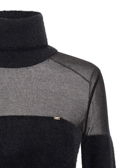 Black Polyamide Cardigan