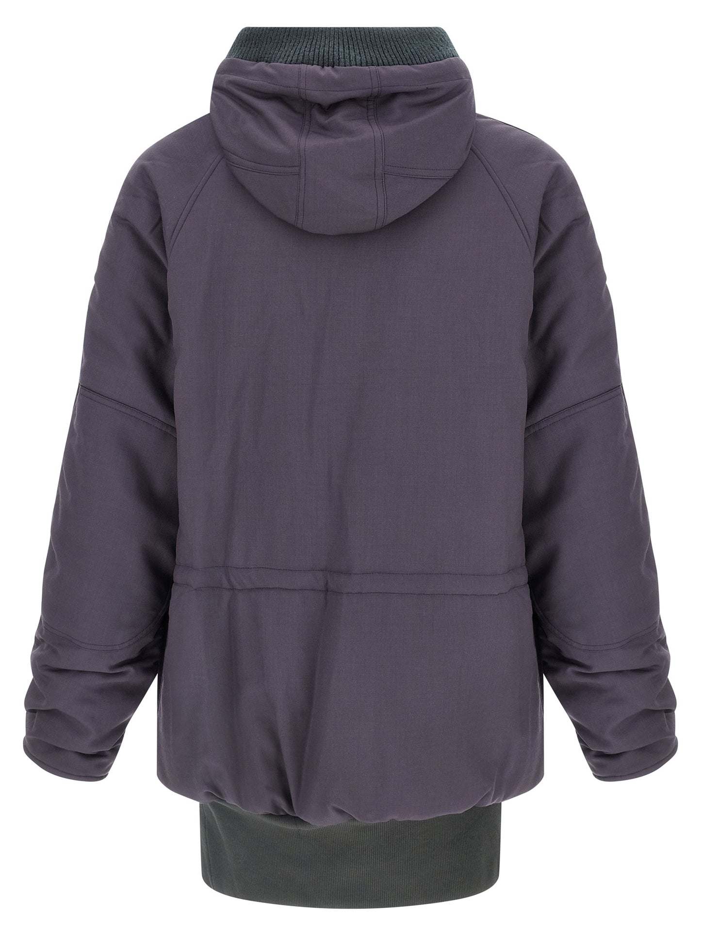 Purple Virgin Wool Parka
