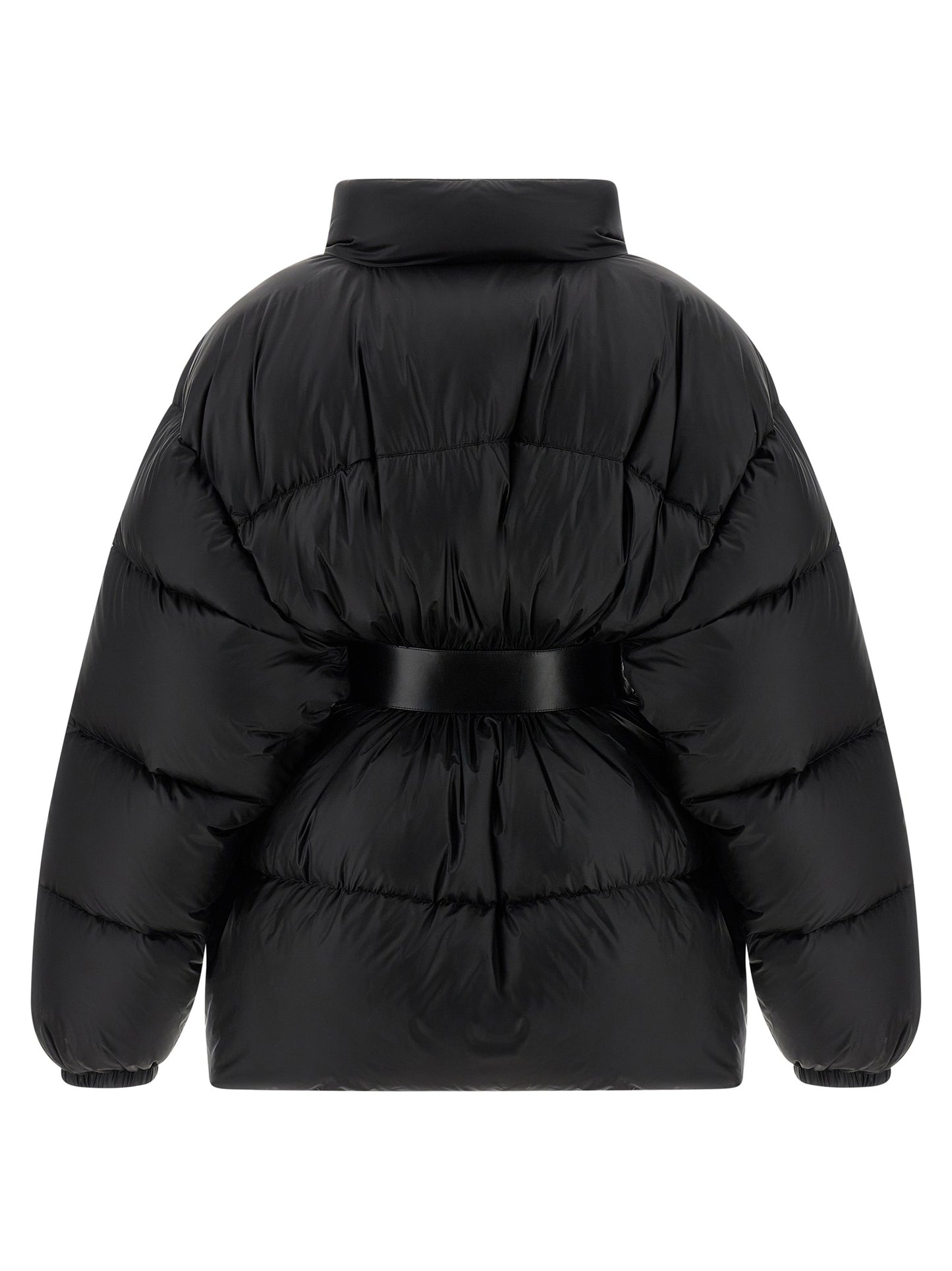 Black Polyamide Full-Length Jacket