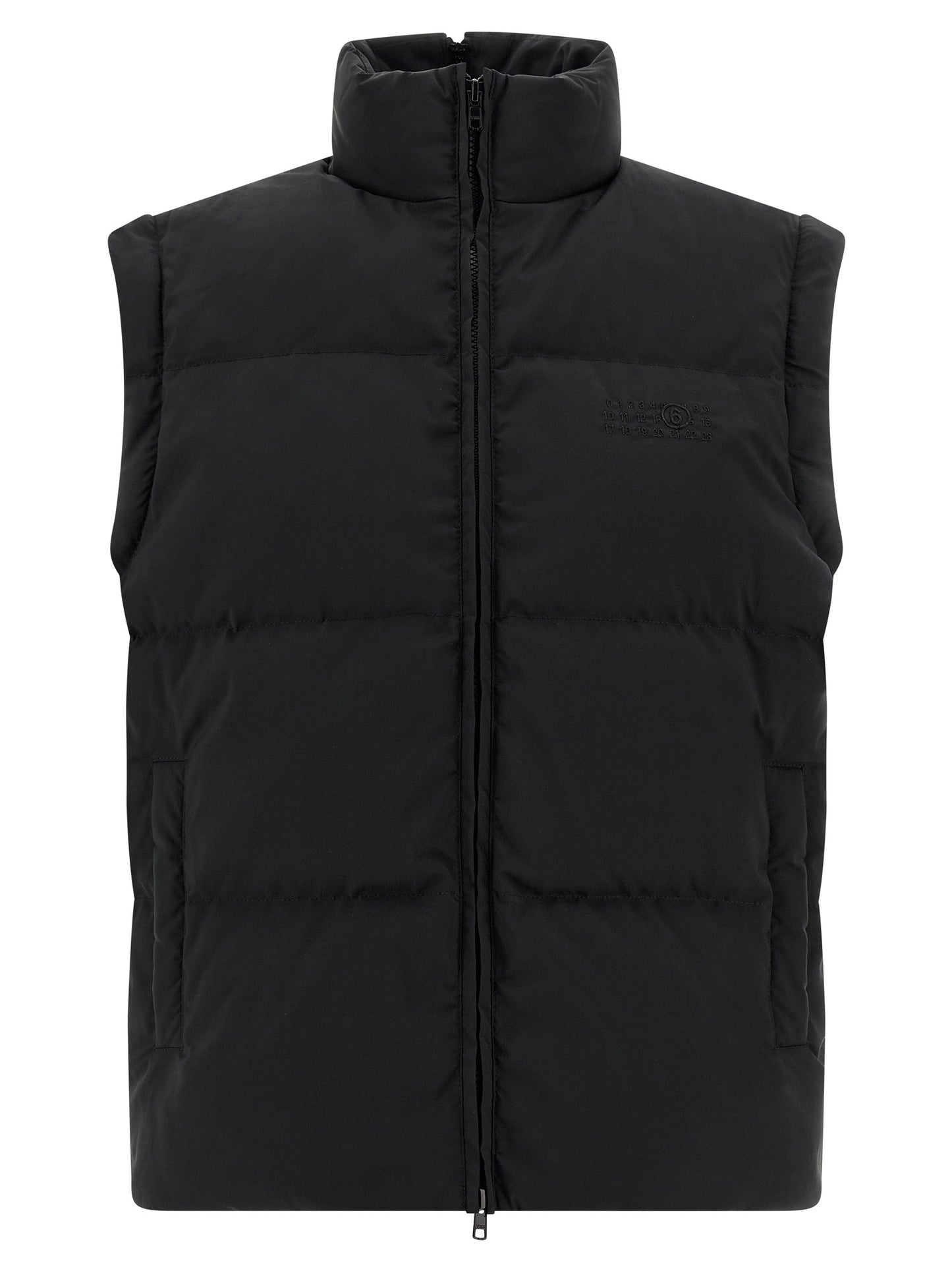 Black Polyester Full-Length Jacket