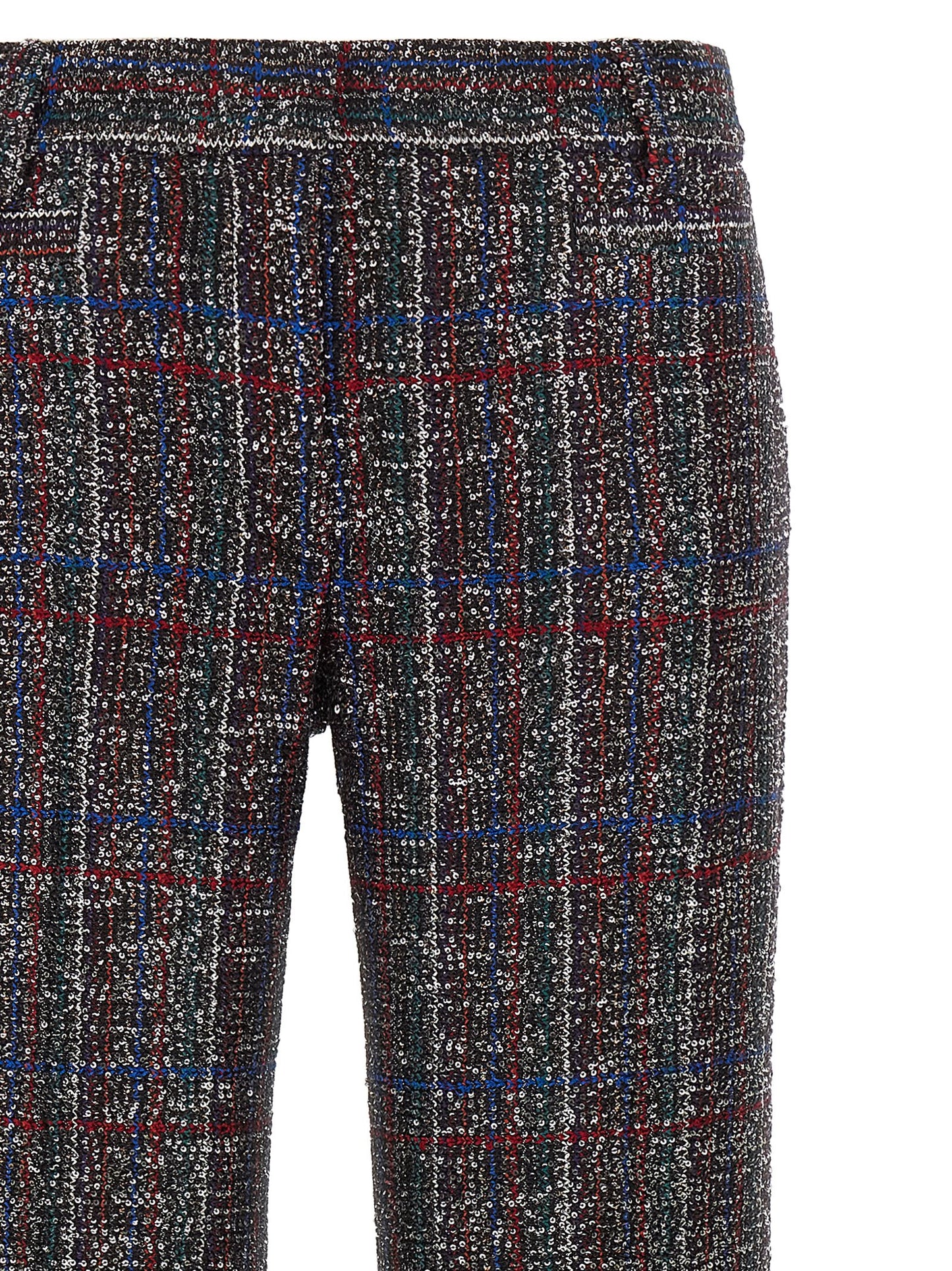 Multicolor Viscose Flared Pants