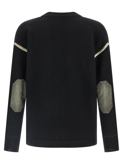 Black Virgin Wool Cardigan